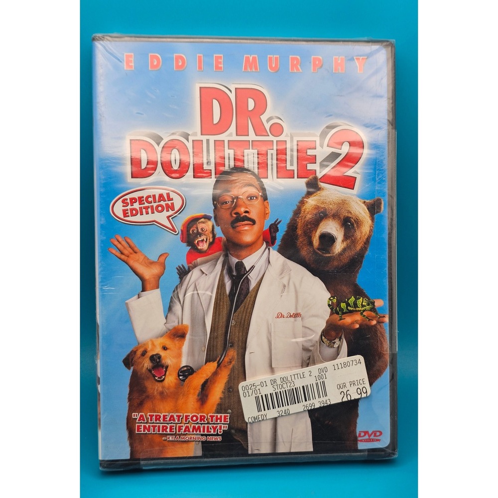 Dr. Dolittle 2 Special Edition DVD Eddie Murphy Sealed Security Device Enclosed